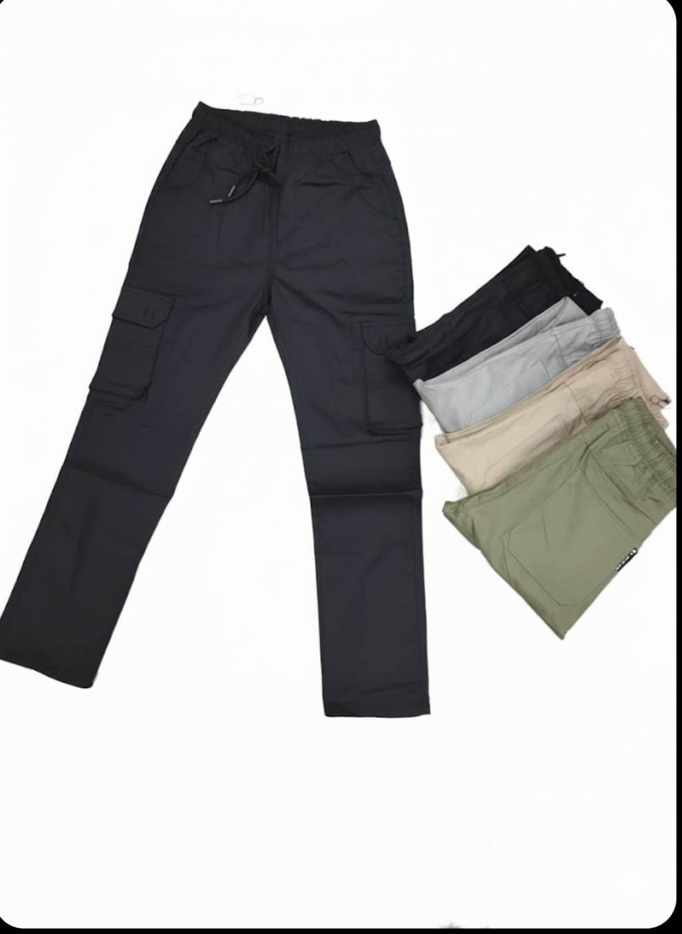 black baggy trouser(six pocket)