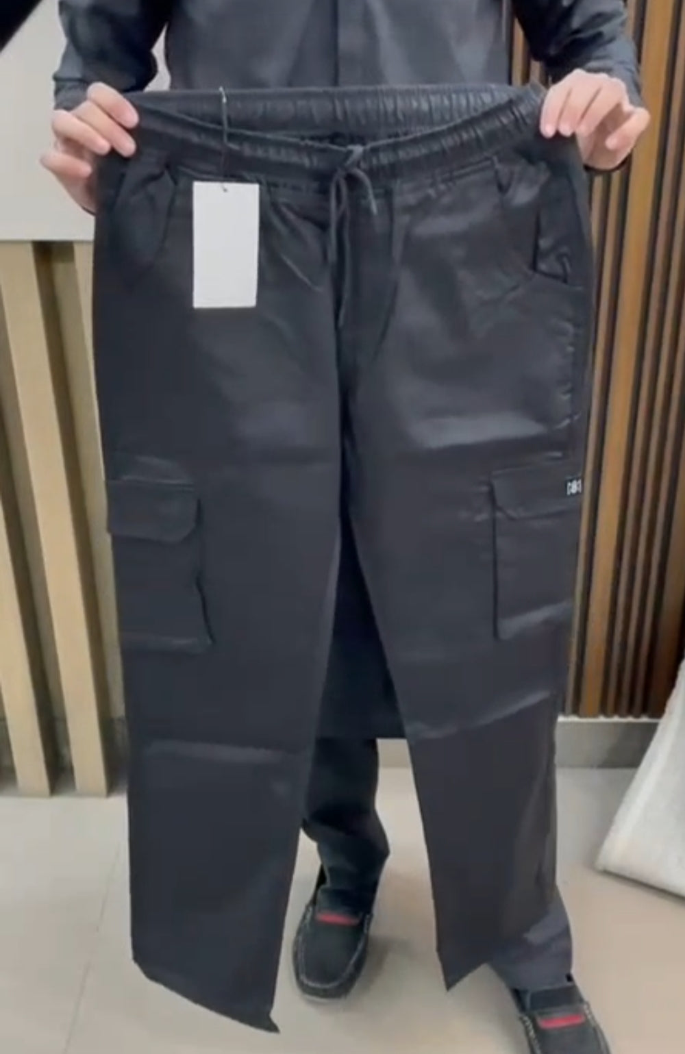 black baggy trouser(six pocket)