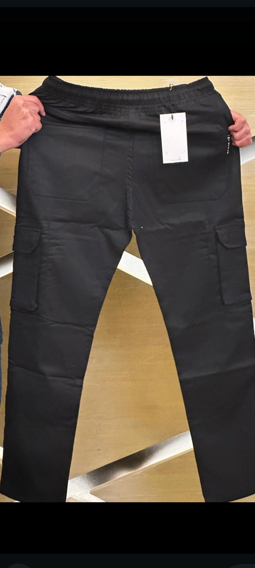 black baggy trouser(six pocket)