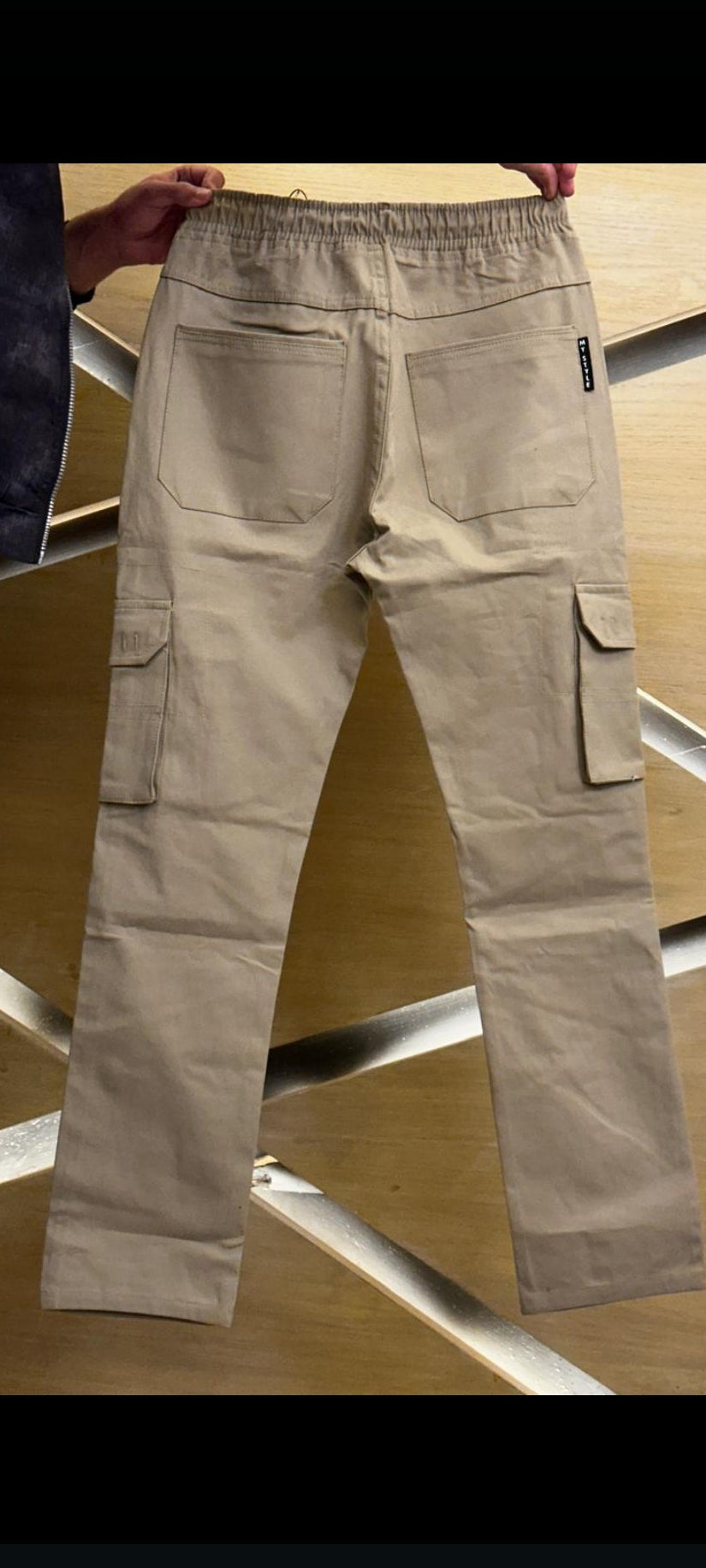 beige cargo trouser