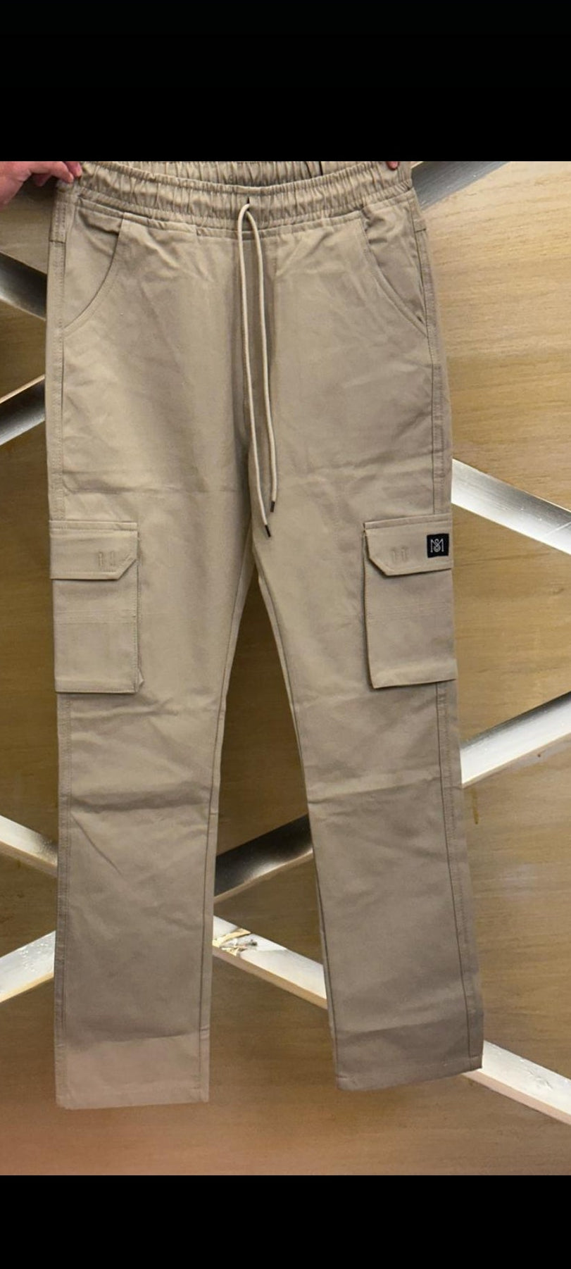 beige cargo trouser